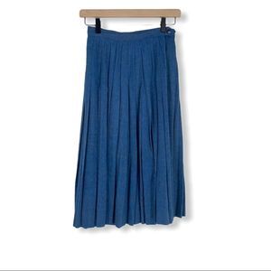 VTG MIDORI Ultra Cashmere Pleated A-Line Skirt